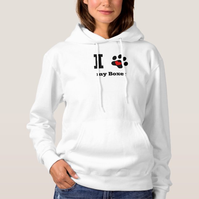 Jag älskar min Boxer Tee Shirt (Framsida)