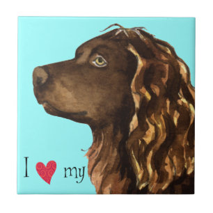 Jag älskar min Boykin Spaniel Kakelplatta