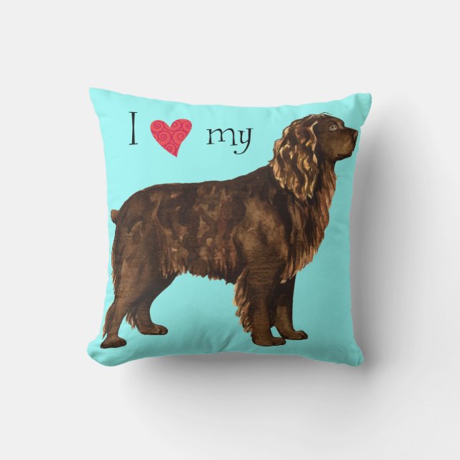 Jag älskar min Boykin Spaniel Kudde (Framsida)