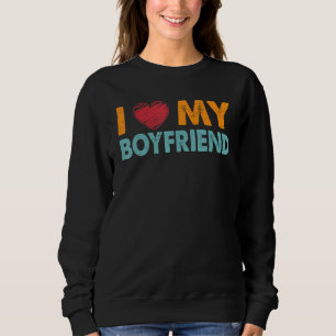Jag älskar min Boyvän Loving Girlkompis Couple T Shirt