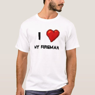 Jag älskar min brandman tee shirt