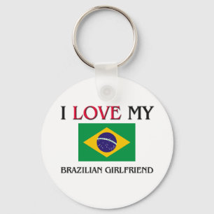 Jag älskar min brasilianska flickvän nyckelring