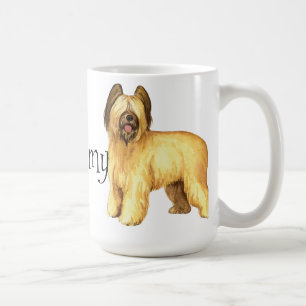 Jag älskar min Briard Kaffemugg