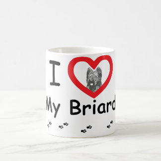 Jag älskar min Briard Kaffemugg