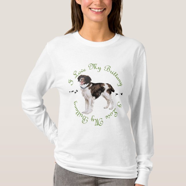 Jag älskar min Brittany T Shirt (Framsida)