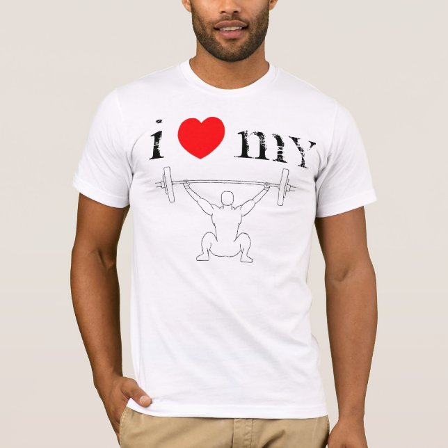 Jag älskar min brottstyckeutslagsplats tee shirt (Framsida)