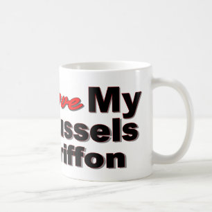 Jag älskar min Bryssel Griffon Kaffemugg
