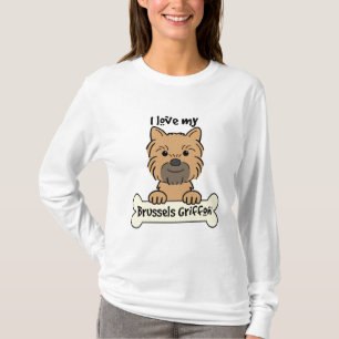 Jag älskar min Bryssel Griffon T-shirt