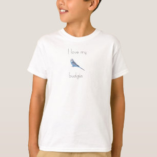 Jag älskar min budgieungar tee