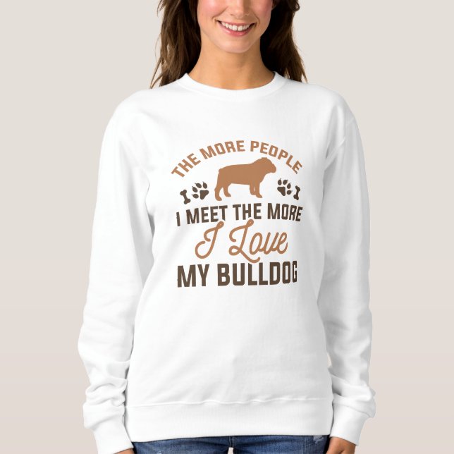 Jag älskar min bulldogg t shirt (Framsida)