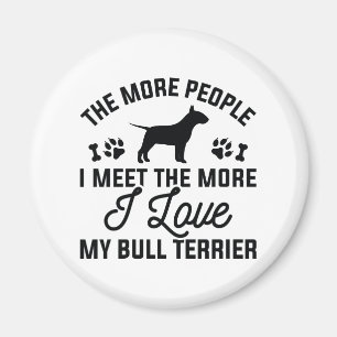 Jag älskar min bullterrier magnet