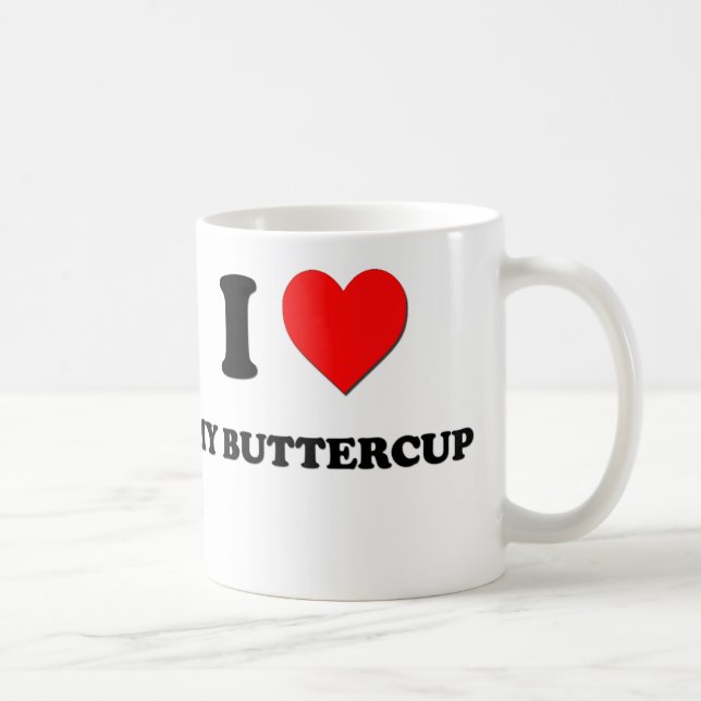 Jag älskar min Buttercup Kaffemugg (Höger)