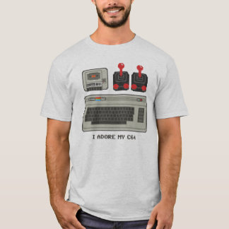 Jag älskar min C64! kommendör 64 för T-tröja 8bit Tee