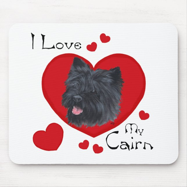 Jag älskar min Cairnterrier Musmatta (Framsidan)