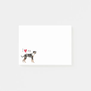 Jag älskar min Catahoula Leopardhund Post-it Block