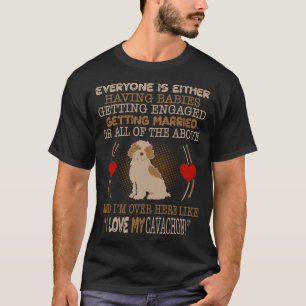 Jag älskar min Cavachon djurälskaregåva T Shirt