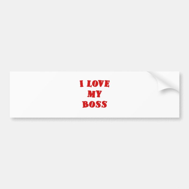 Jag älskar min chef bildekal (Framsidan)