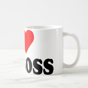 Jag älskar min chef kaffemugg