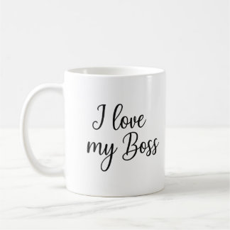 Jag älskar min chef - QC Godkänd Kaffemugg