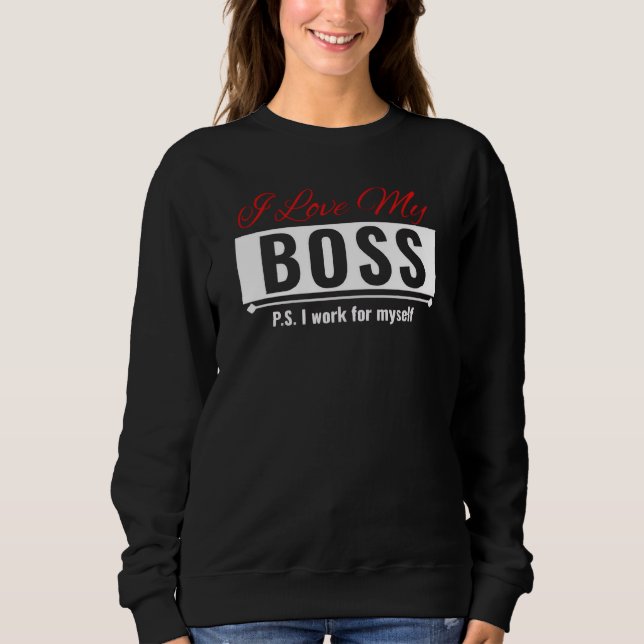 Jag älskar min chef t shirt (Framsida)