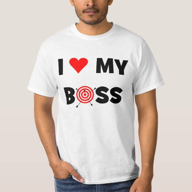 Jag älskar min chef tee shirt (Framsida)