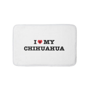 Jag älskar min Chihuahua Badrumsmatta