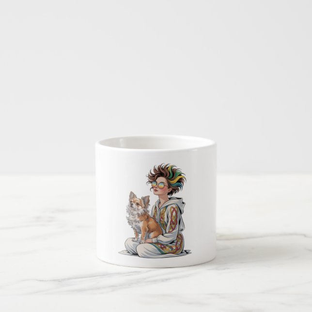 jag älskar min chihuahua espressomugg (Framsidan)