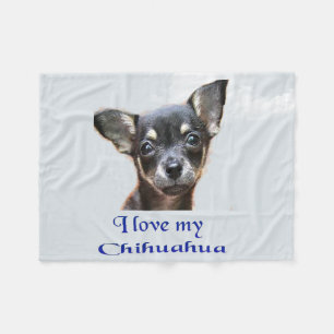 Jag älskar min chihuahua fleecefilt