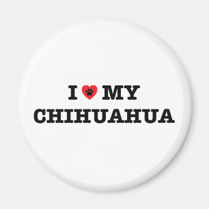 Jag älskar min Chihuahua Fridge Magnet