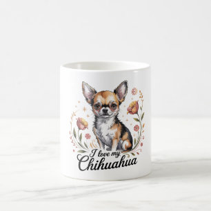 Jag älskar min chihuahua kaffemugg