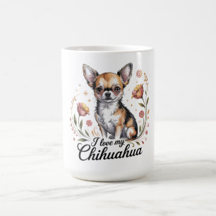 Jag älskar min chihuahua kaffemugg