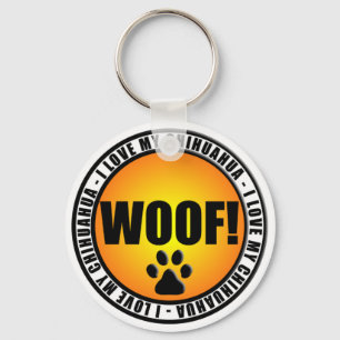 Jag älskar min Chihuahua! Keychain Nyckelring