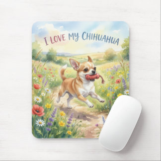 Jag älskar min Chihuahua-musmatta Musmatta