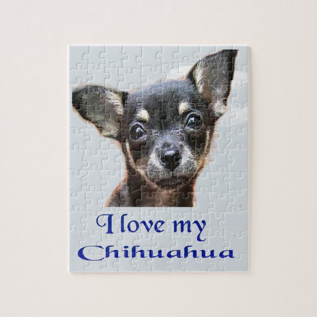 Jag älskar min chihuahua pussel (Vertikal)