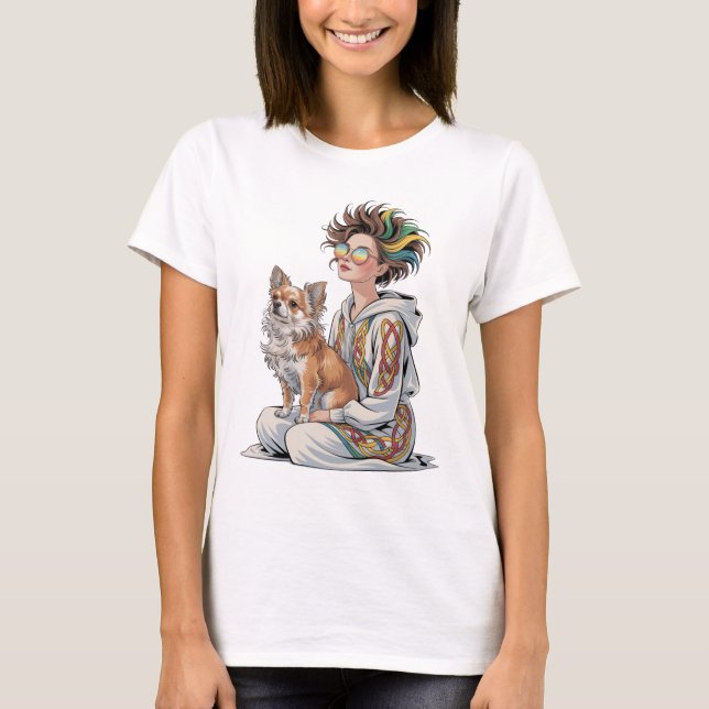  jag älskar min chihuahua  t shirt (Framsida)