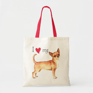 Jag älskar min Chihuahua Tygkasse