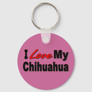 Jag älskar min ChihuahuahundMerchandise Nyckelring
