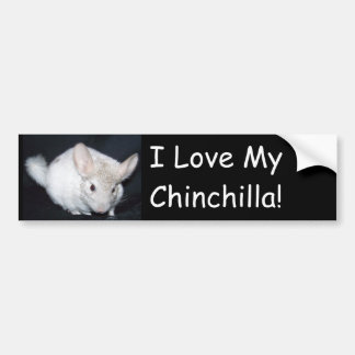 Jag älskar min chinchillah bildekal