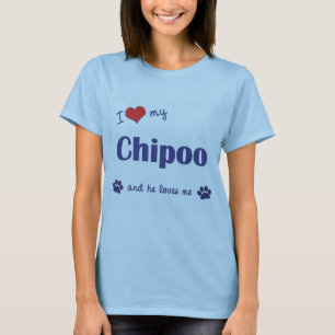 Jag älskar min Chipoo (den Male hunden) Tee
