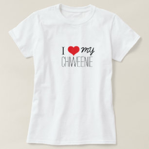 Jag älskar min Chiweenie T-shirt