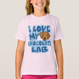 Jag älskar min chokladlabbflicka tShirten för Tee Shirt