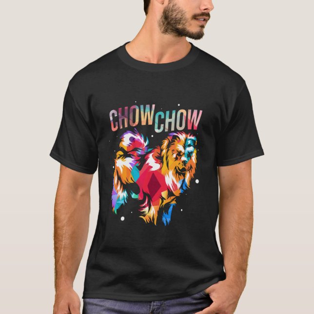 Jag älskar min chow chow hund ägare present t shirt (Framsida)