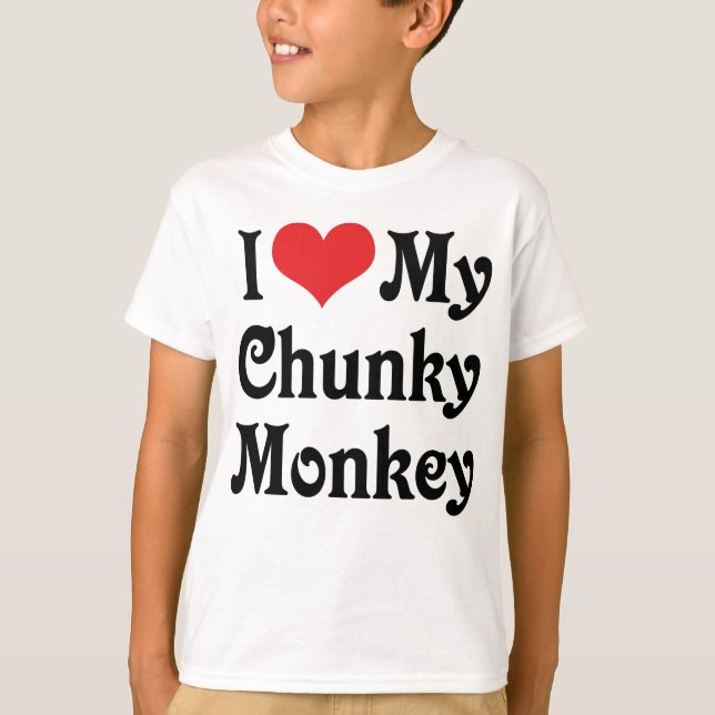 Jag älskar min Chunky Monkey Tröja (Framsida)