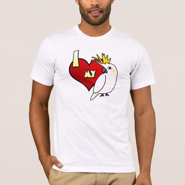 Jag älskar min Citronkakaduadräkt T Shirt (Framsida)