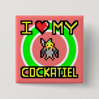 Jag älskar min Cockatiel Knapp
