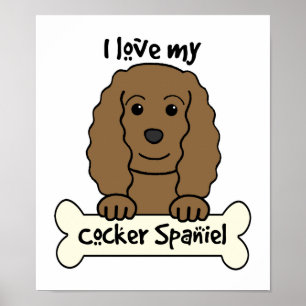 Jag älskar min cockerspanielSpaniel Poster