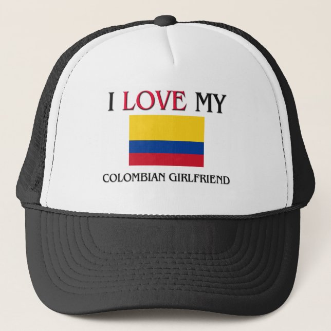 Jag älskar min colombianska flickvän keps (Framsida)