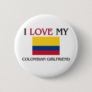 Jag älskar min colombianska flickvän knapp