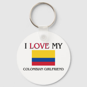 Jag älskar min colombianska flickvän nyckelring