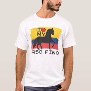 Jag älskar min colombianska Paso Fino Tee Shirt